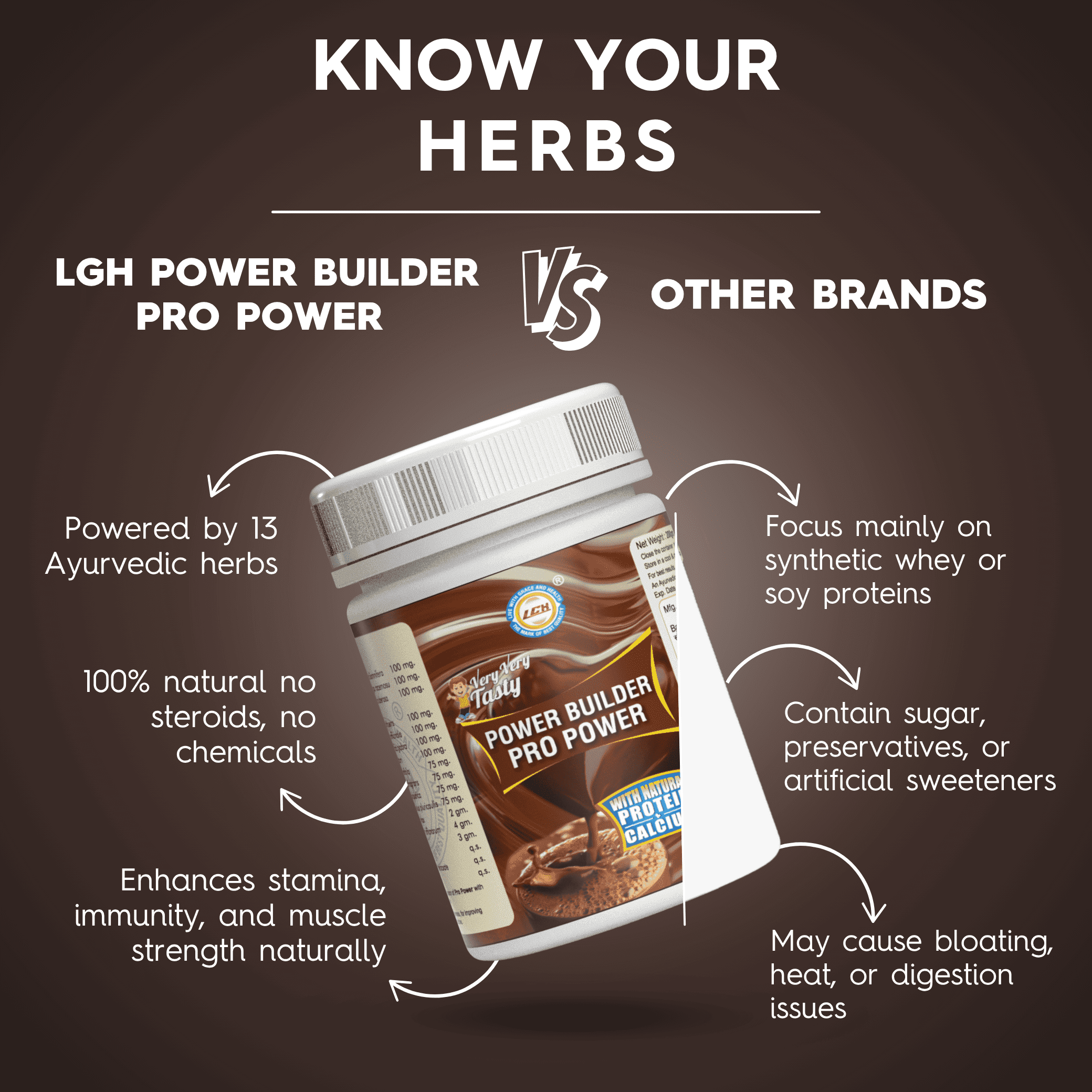 LGH Power Builder Pro Power, Protien Powder, 200 grams - Image 7