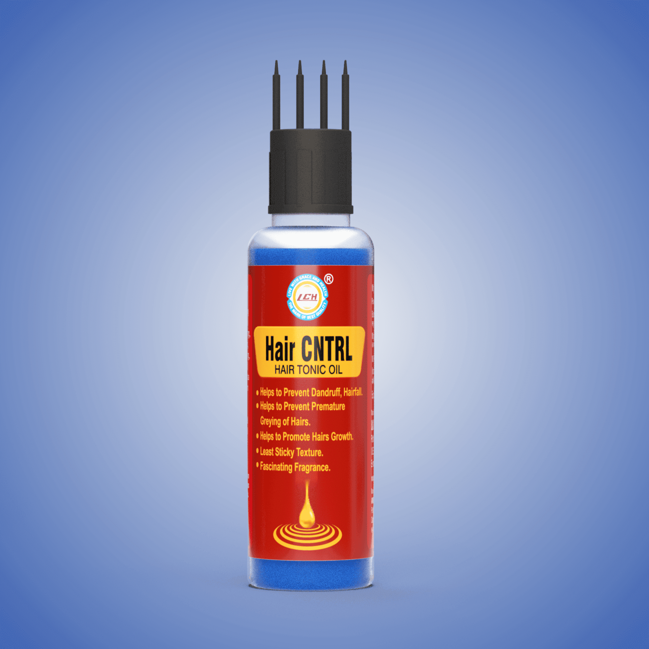 LGH Hair CNTRL Tonic Oil, Bhringraj Oil for Hair, Brahmi & Rosemary, Ayurvedic for Strength, Smoothness & Scalp Care, 100ml